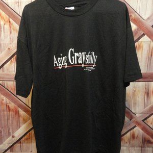 Fun Aging Graysfully Black T~shoebox greetings~EUC~Xl
